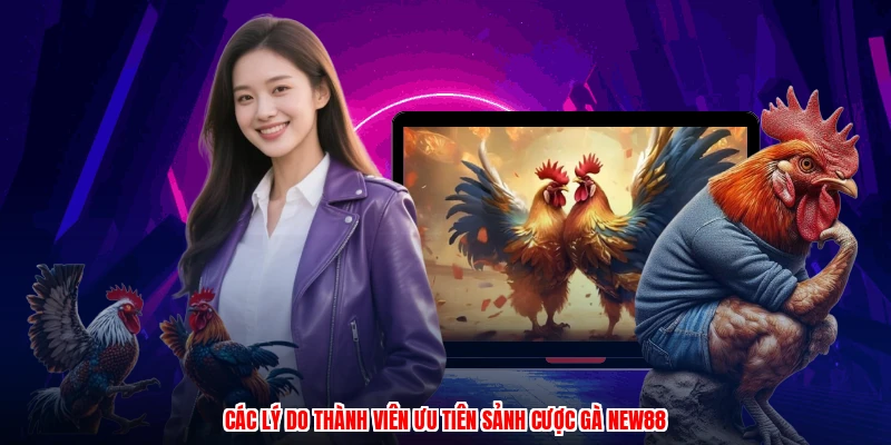 Các lý do thành viên ưu tiên sảnh cược gà NEW88