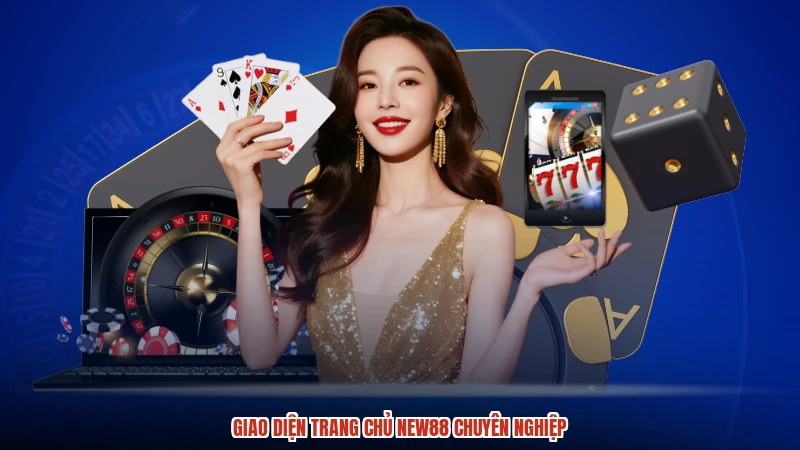 Giao diện trang chủ NEW88 chuyên nghiệp