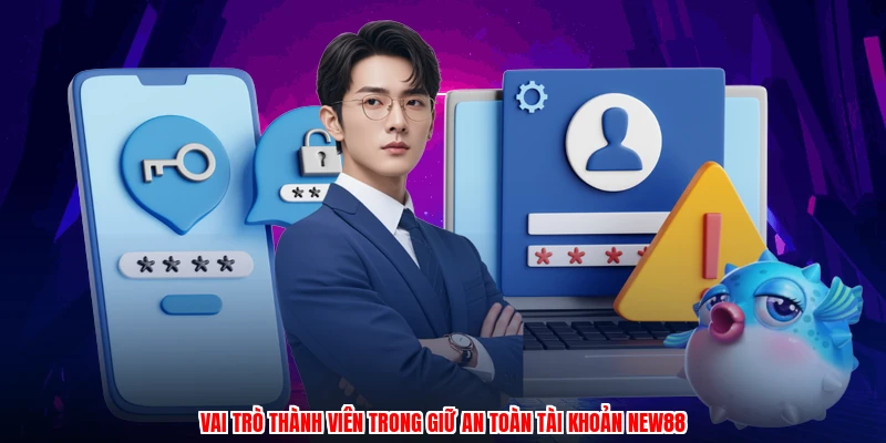Vai trò thành viên trong giữ an toàn tài khoản NEW88